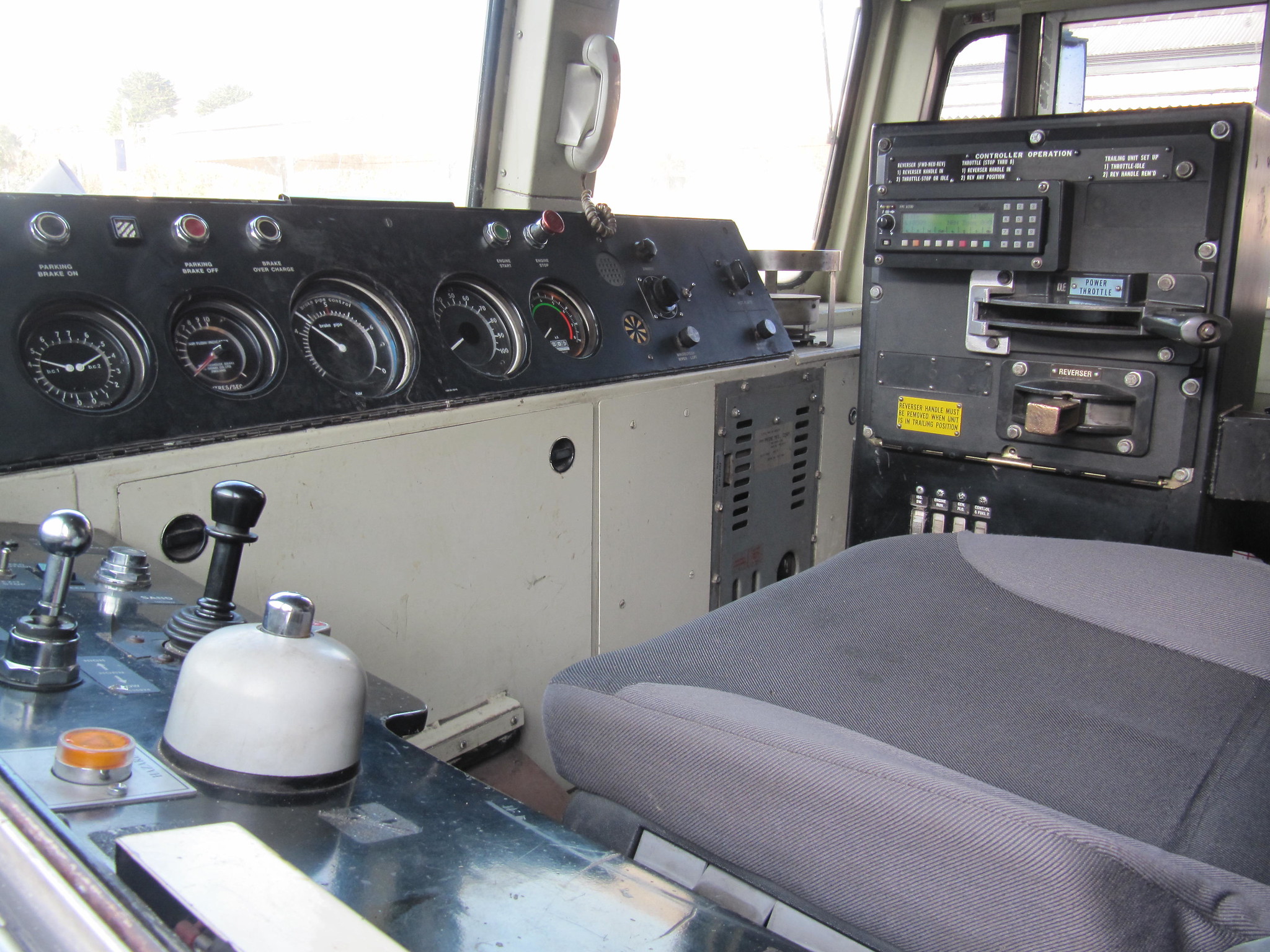 Cab of 66002 in April 2010